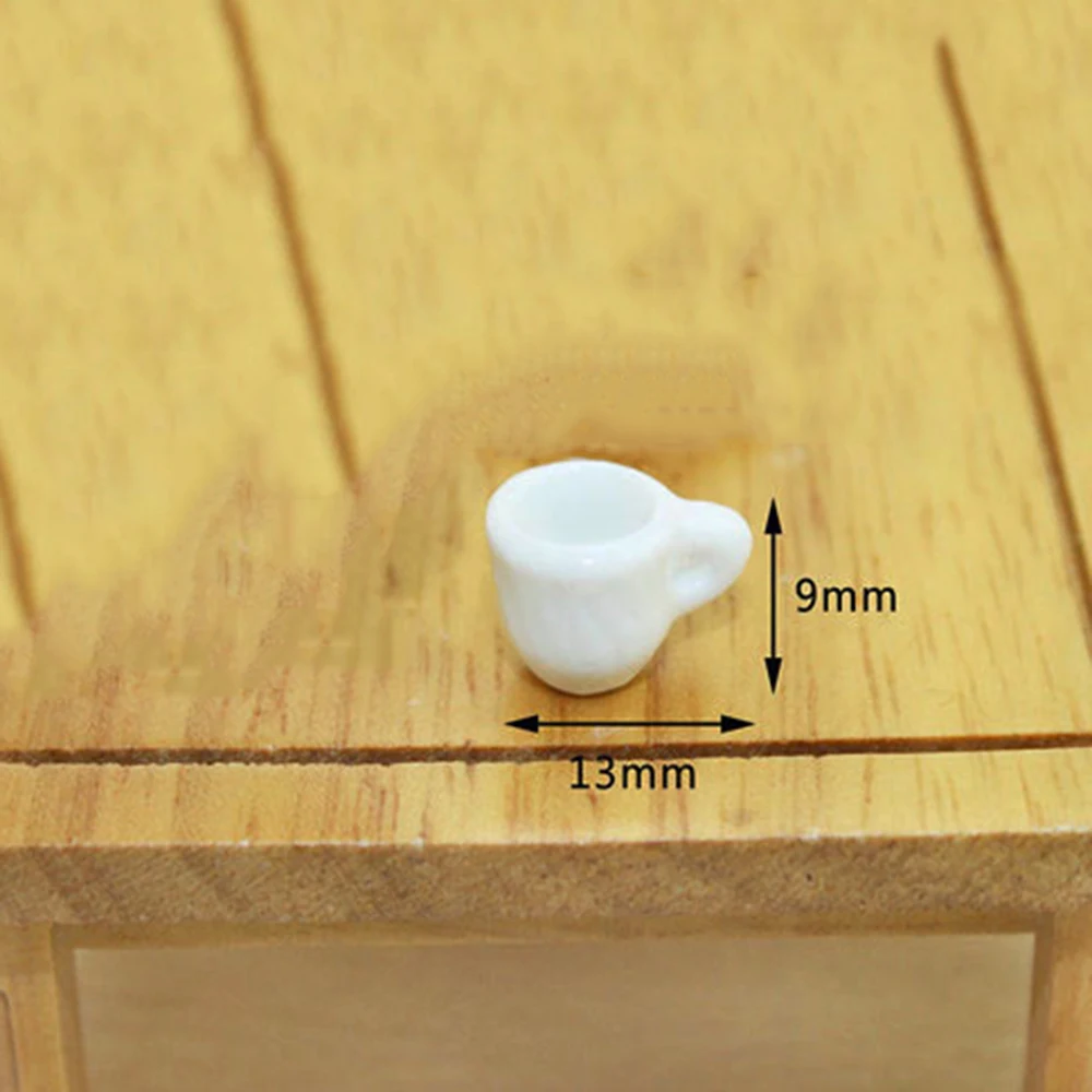 3 шт. 1/12 Кукольный миниатюрные аксессуары мини Керамика чашка моделирование мебель Кофе чашка модель игрушки для кукольного дома Декор
