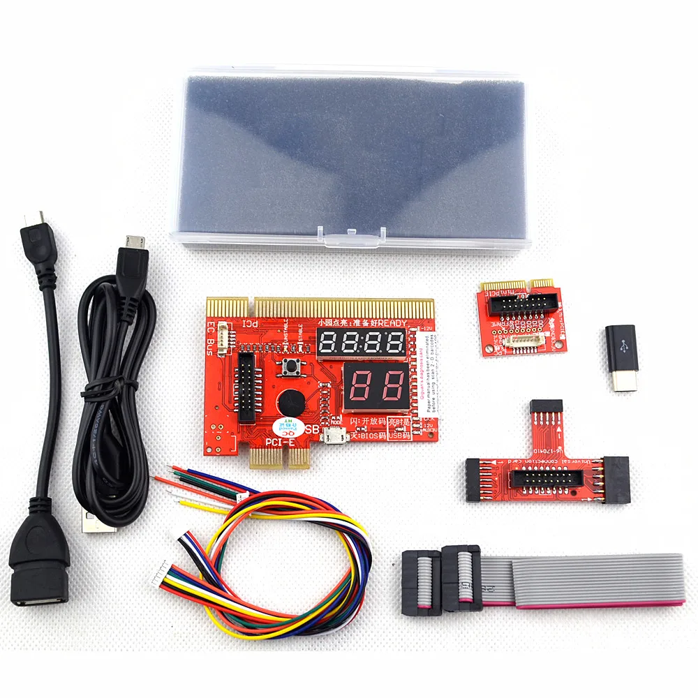 

KQCPET6-H V6 7 in 1 Multifunction Laptop And Desktop PC Universal post Diagnostic Test card Debug Support PCI,PCI-E,LPC,Mini