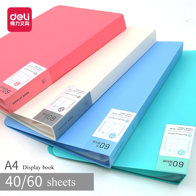 Deli display book folder A4 office/school files presentation colorful