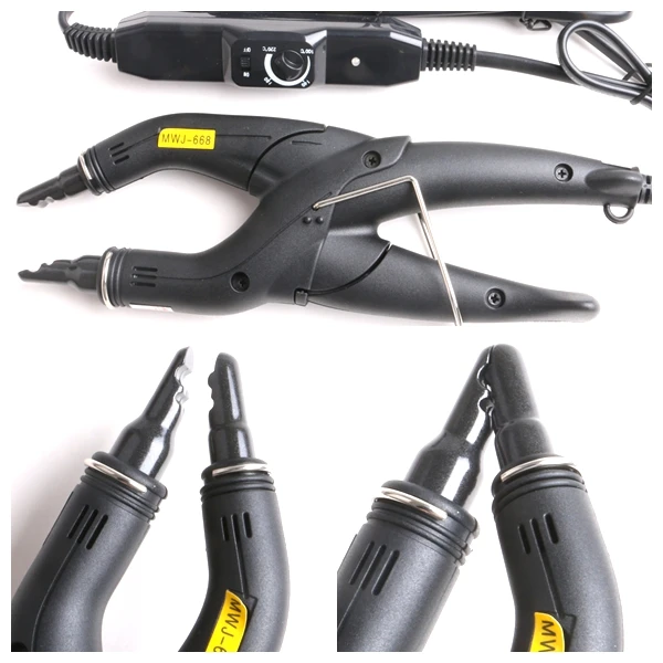 1PC Loof Hair Extension Fusion Iron Temperature Control Melting Hair Extension Connector Heat Iron For Prebonded Tip Hair