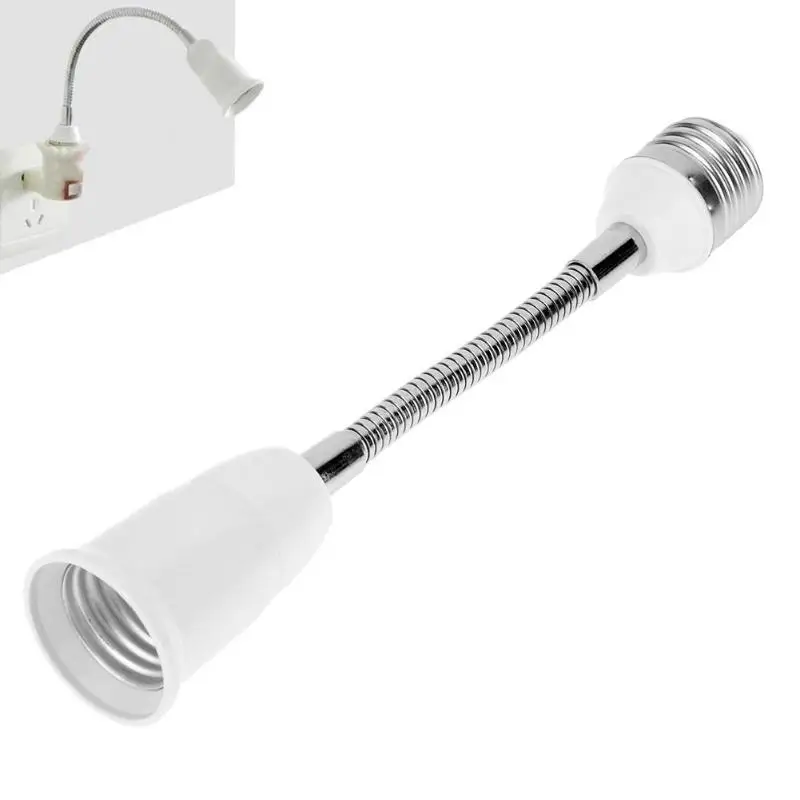 

1pc 20cm E27 to E27 Lamp Holder Flexible Extension Adapter Switch Socket Lampholders E27 Led Light Bulb Lamp Bulb Socket Base