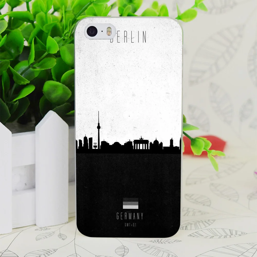 

C2839 Berlin Contemporary Transparent Hard Thin Case Skin Cover For Apple IPhone 4 4S 4G 5 5G 5S SE 5C 6 6S Plus