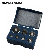 NEWACALOX 7pcs/set Calibration 500g Grams Precision Calibration Jewelry Scale Weights Correction Set 200g 100g 50g 20g 10g