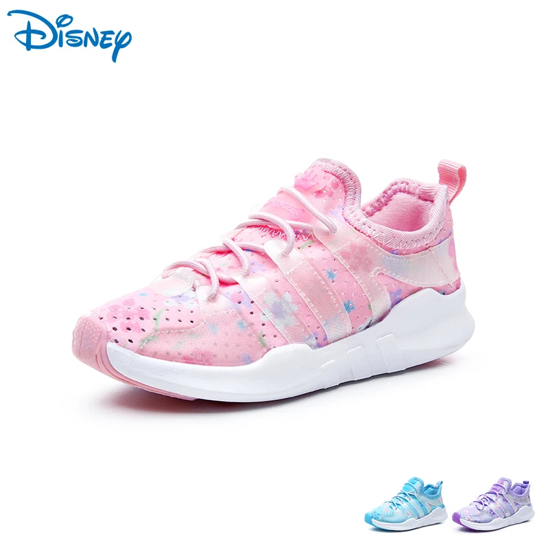 

Disney Kids Girl Printing Breathable Casual Shoes 2018 Spring Children Casual Shoes DS2759 Size26-35 Elastic Band Sneakers