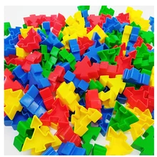Детские Обучающие головоломки в форме стеблей, блоки, строительные игрушки для детей 495 г/упак