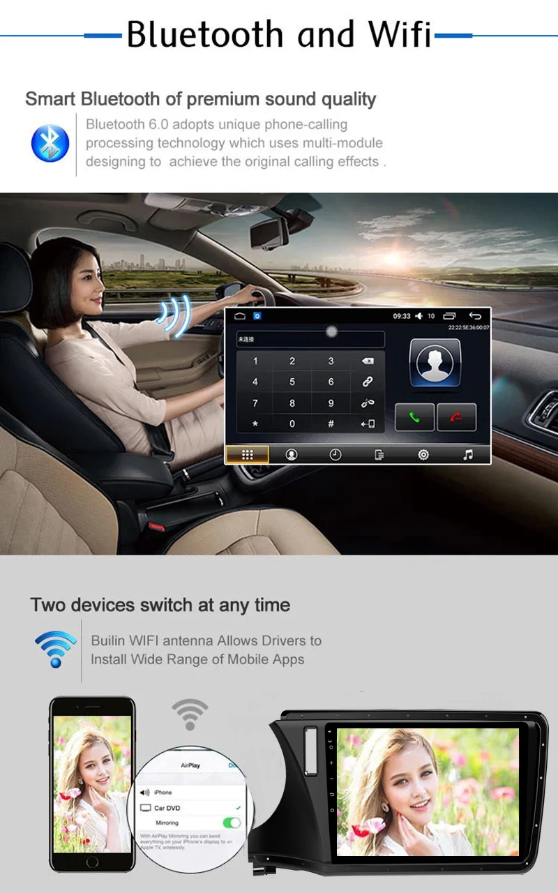 Perfect Android 7.1 1 Din Car Multimedia DVD Player For Honda City 2015-2017 GPS Navigation System With Carplay/Bluetooth/Dual-zone 2 Perfect Android 7.1 1 Din Car Multimedia DVD Player For Honda City 2015-2017 GPS Navigation System With Carplay/Bluetooth/Dual-zone 2