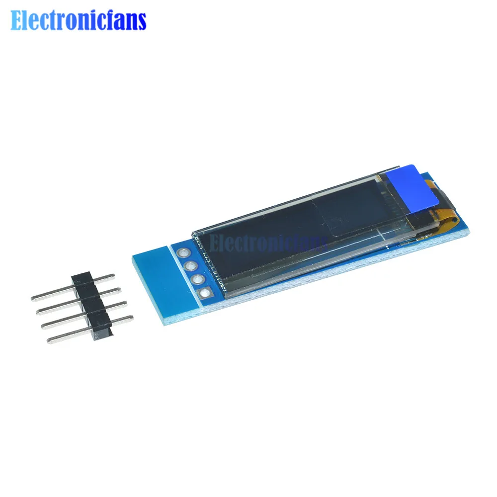 5 шт. 0,9" 0,91 дюйма 12832 128x32 IIC IEC синий OLED ЖК-дисплей модуль SSD1306 Драйвер IC DC 3,3 В 5 В для Arduino PIC DIY модуль