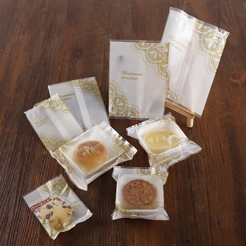 

300pcs- Open top Floral Plastic Pouch Heat Seal Gift Packaging Bag for Biscuit Candy Snack