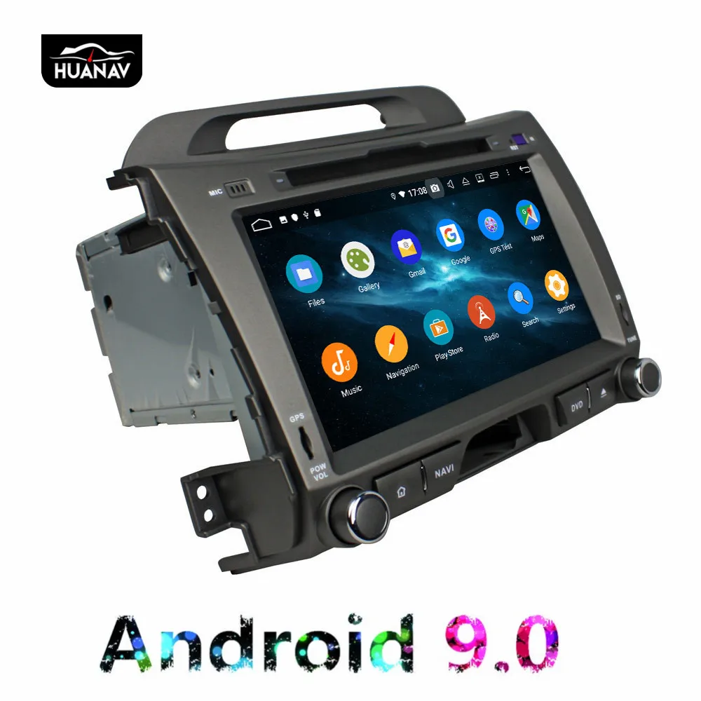 Top DSP Android 9.0 Car DVD Player For GPS navigation for Kia Sportage 2010-2014 auto radio multimedia head uint screen max 4+64 Rom 3
