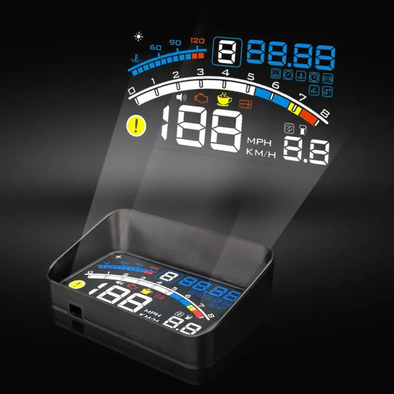 Новый оригинальный 5 дюймов ASH 4E автомобиля OBD2 II EUOBD HUD Дисплей с кронштейном