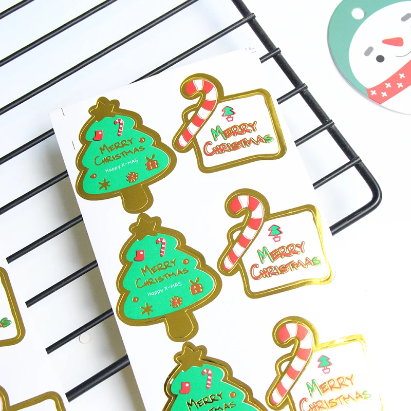 80 шт./лот Новинка Merry Christmas Tree Stick серия уплотнительная самоклеющаяся этикетка для