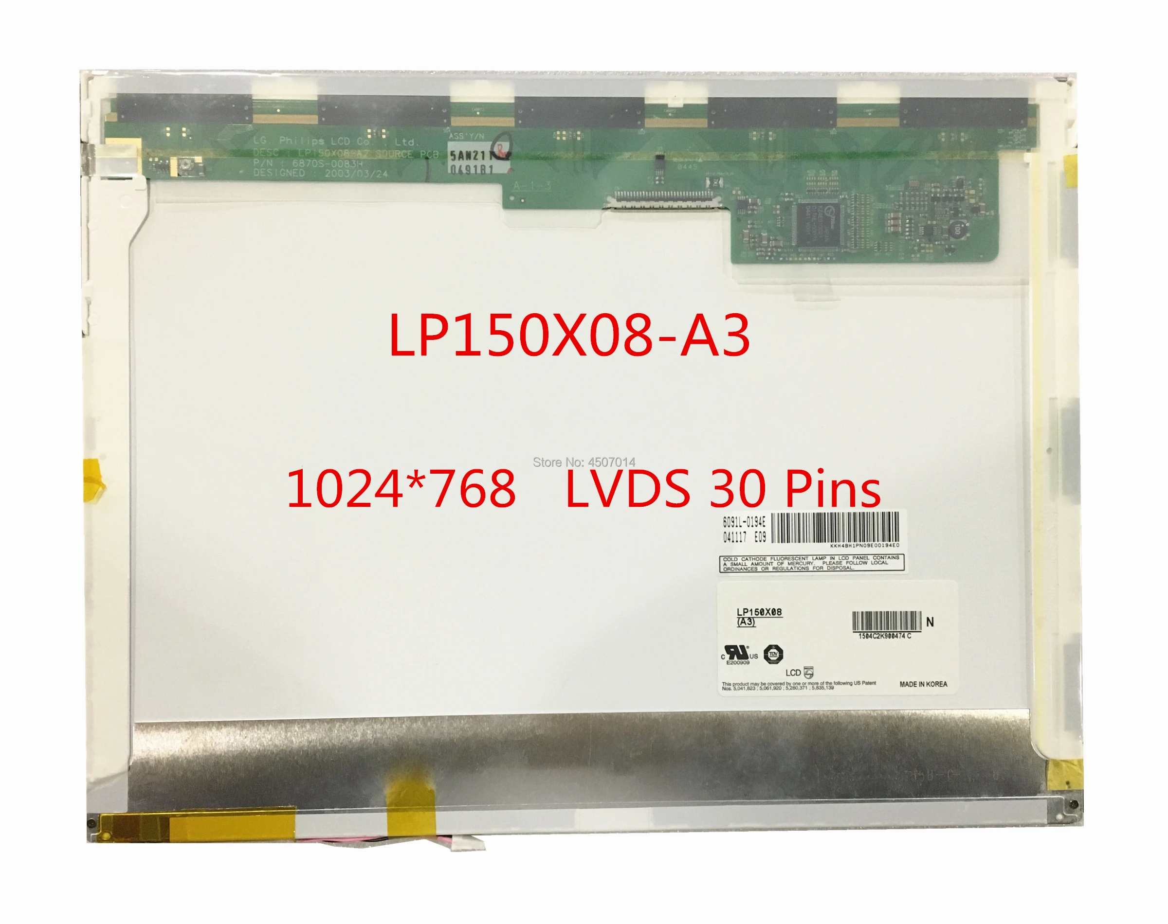LP150X08 A3 A2 A5 LP150X08-A3 TLA1 TLA2 LP150X5 LP150X9 B150XG01 B150XG02 B150XG08 1024*768 ЖК-дисплеи 30 контактов |