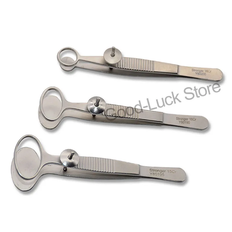 Nuovo-Acciaio-inossidabile-Strumenti-Oftalmici-Doppie-Palpebre-Tarso-Cisti-Pinzette-Pancreas-Cartella-di-Clip