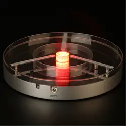 Перезаряжаемые Батарея питание Multicolors светодиод под ваза зеркальные LED серебро Пластик свет База для shisa/кальян/кристалл