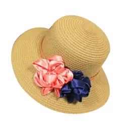 Для женщин новый цветок бассейна соломенная шляпа летняя пляжная Солнцезащитная Рыбак затенение шляпа солнца конфеты Apple красный, бежевый
