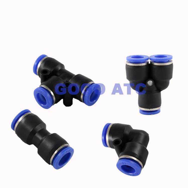 GOGO PY 4 мм 6 8 трубчатый пневматический Тройник|tee fitting|6mm tube fittingstube fitting |