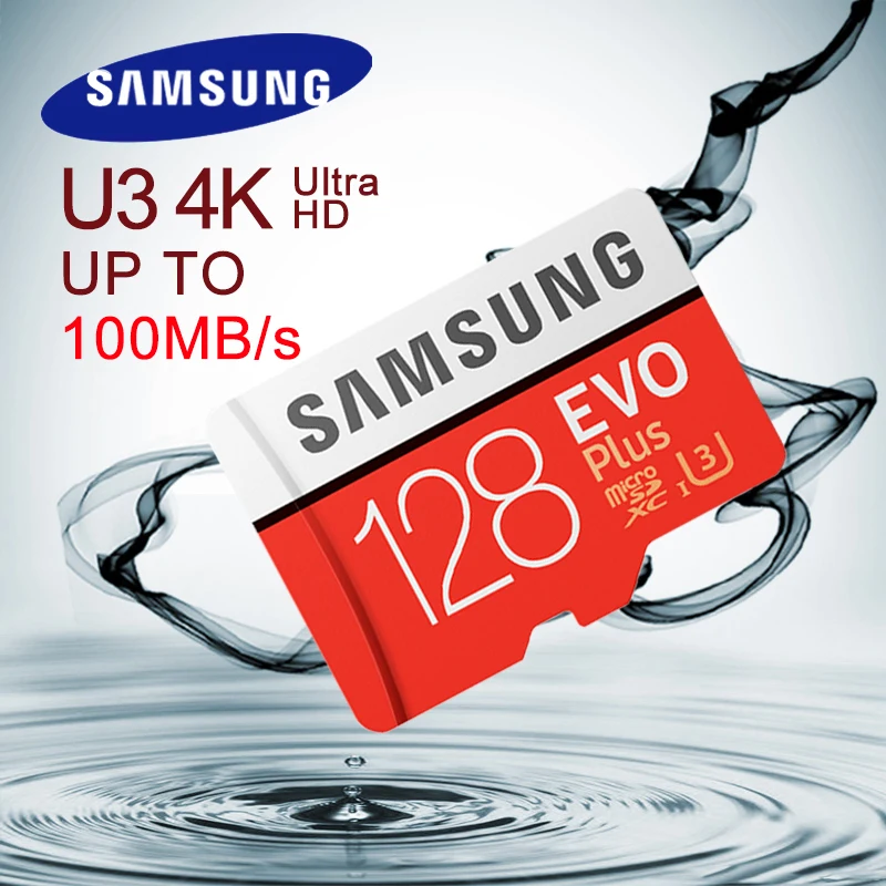 Оригинальная флеш-карта micro sd samsung tarjeta 128 ГБ max100MB/S класс 10 SDXC U3 4K TF карта памяти microsd