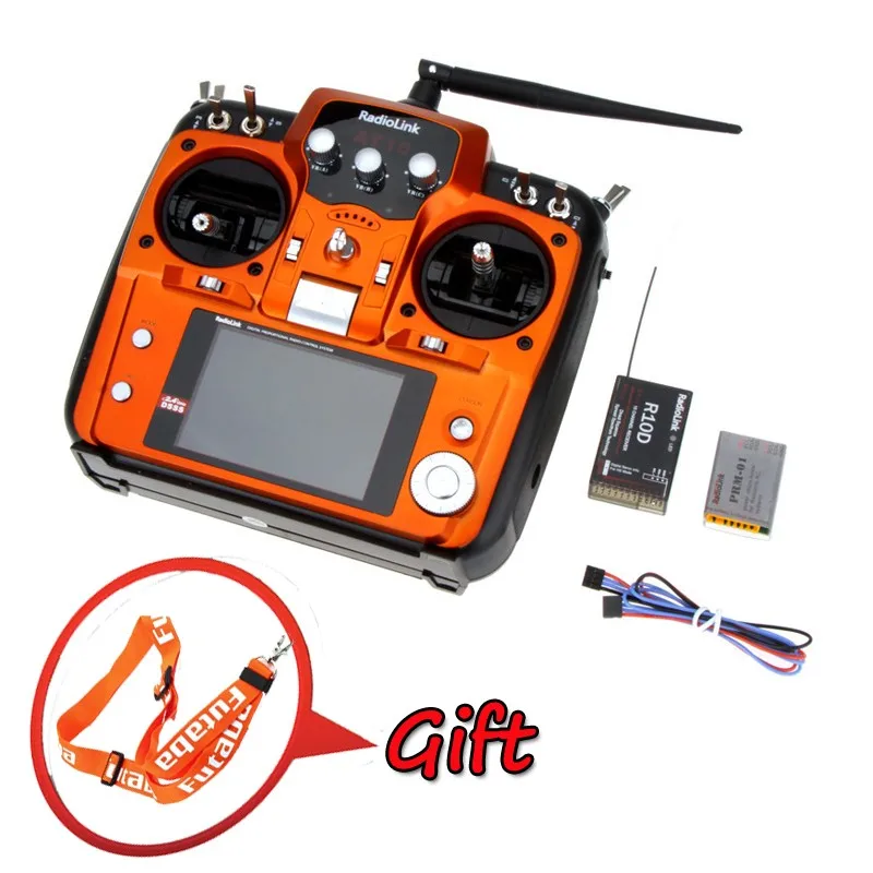Radiolink At10 2.4ghz 10ch Rc Transmitter With R10d Receiver Prm01