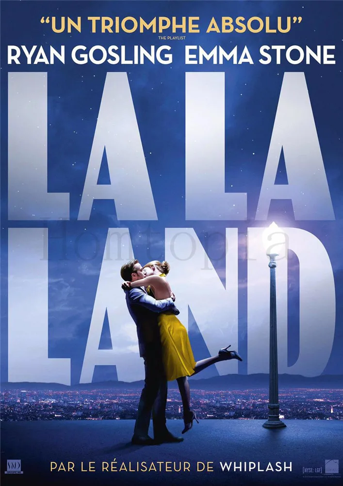 LA LAND кинопостеры с белым покрытием, бумажные принты, настенные наклейки, украшение для дома, искусство для дома, бренд