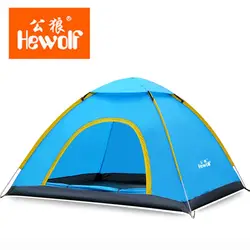 Hewolf 200*180*130 см 3-4 человек автоматическая Палатка Однослойная водонепроницаемые палатки пляжные палатки для рыбалки