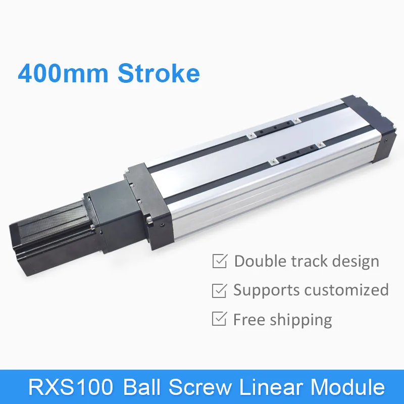 High precision 400mm worm drive linear guide set rail module actuator for diy cnc machine