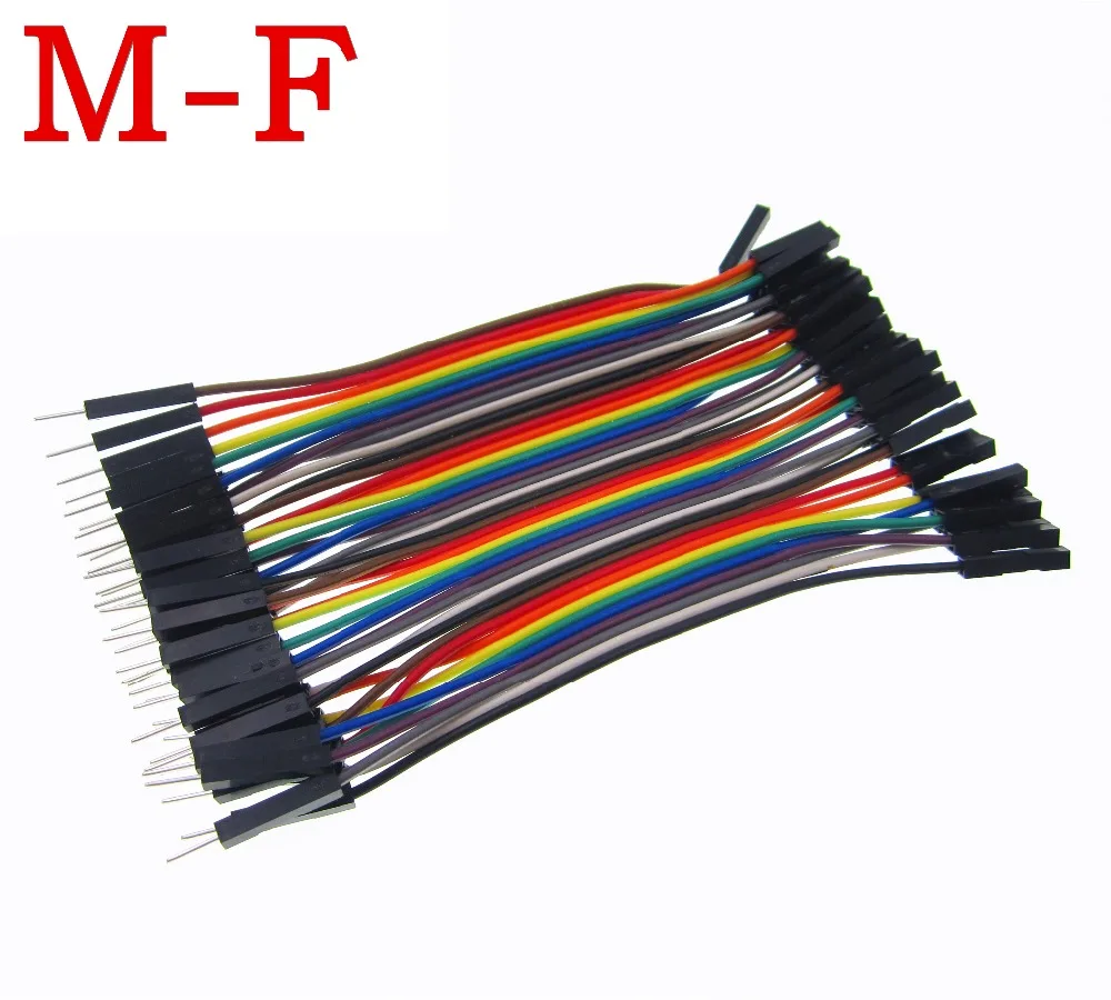 

new 1lot =400pcs 10cm 2.54mm 1pin 1p-1p male to female jumper wire Dupont cable for