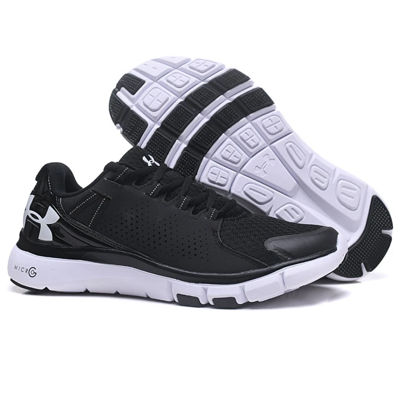 Высокое качество Under Armour мкА Для мужчин Micro G2 тренировочная обувь Zapatillas hombre мкА кроссовки Для мужчин Черный, серый цвет уличная спортивная