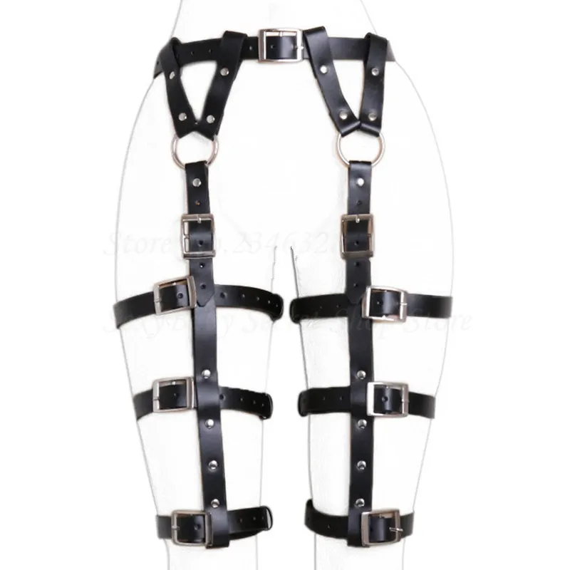 Adjustable Female Chastity Belt Leg Bondage Restraints Waist Straps