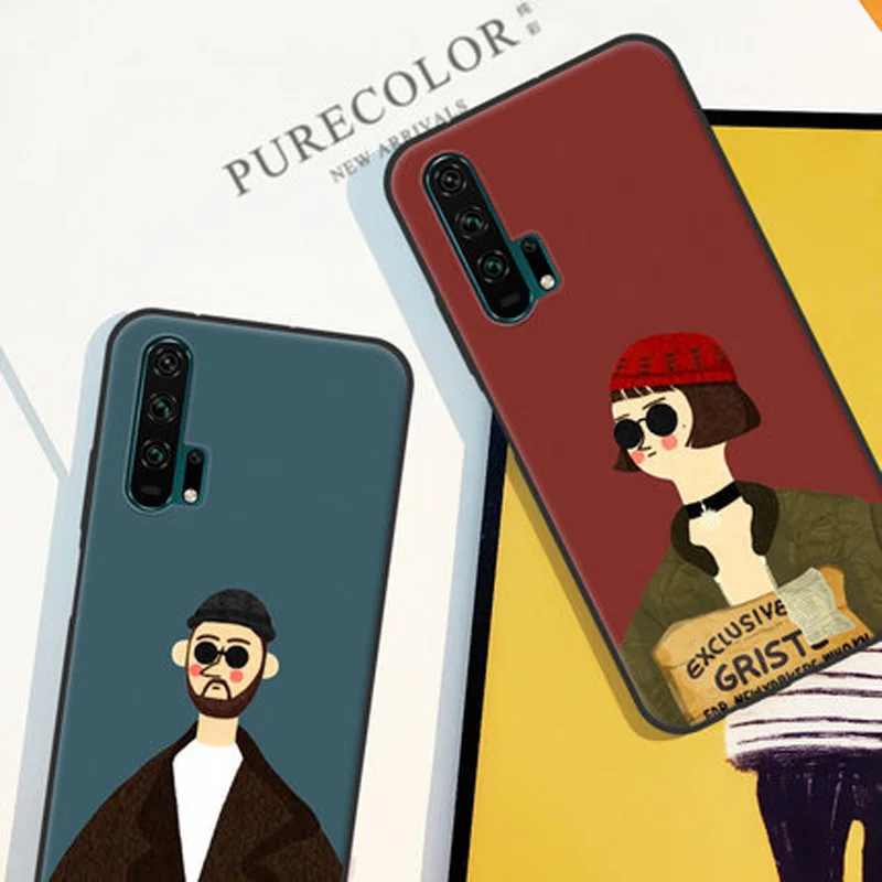 Для huawei Honor 20 Pro Чехол 20pro задняя крышка окрашенная Leon killer мультфильм мягкий силиконовый чехол для телефона Honor20Pro YAL-AL10 бампер