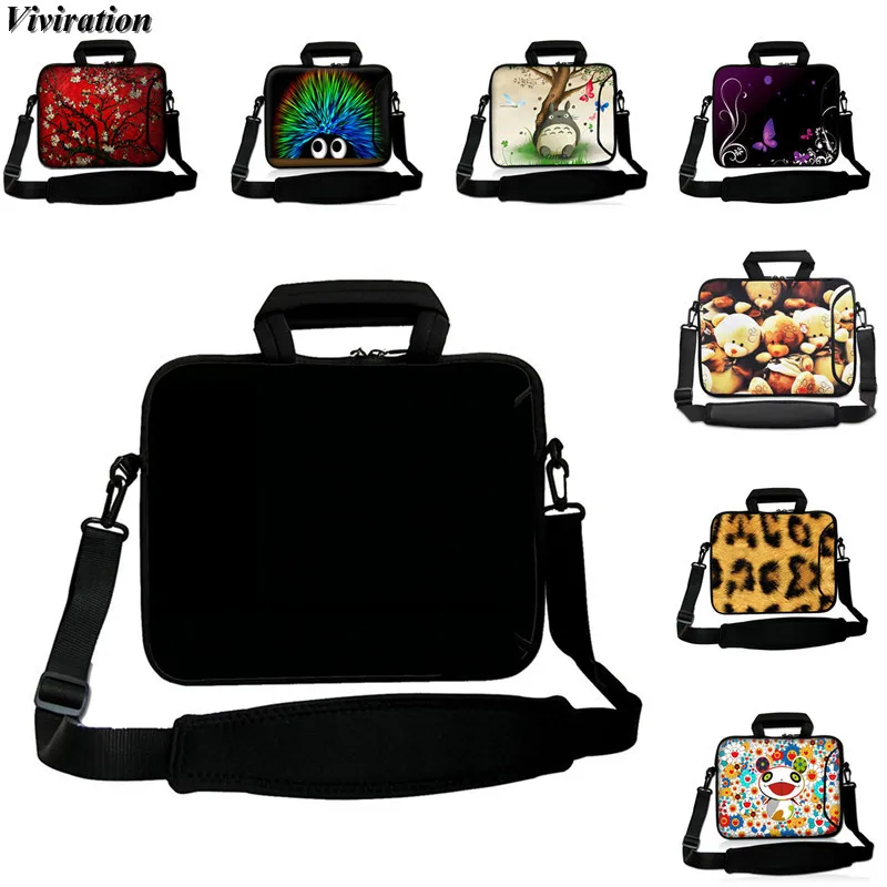 

Viviration Black Messenger Tablet Bag 10 10.5 9.6 9.7 10.1 Inch Laptop Netbook Cover Case For Samsung Galaxy Tab Sony Huawei HP