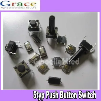 

5000pcs 5types Momentary Tact Tactile Push Button Switch SMD Assortment Kit Set