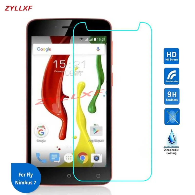

For Fly Nimbus 7 FS505 Tempered Glass Premium Screen Protector Film 5.0 inch 9H 2.5D Safety Film On Nimbus7 FS 505