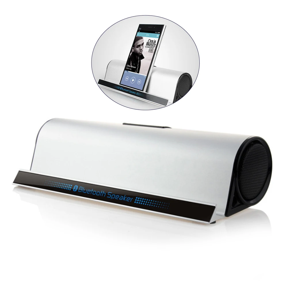 Беспроводная Bluetooth колонка держатель для телефона и планшета с усилением басов