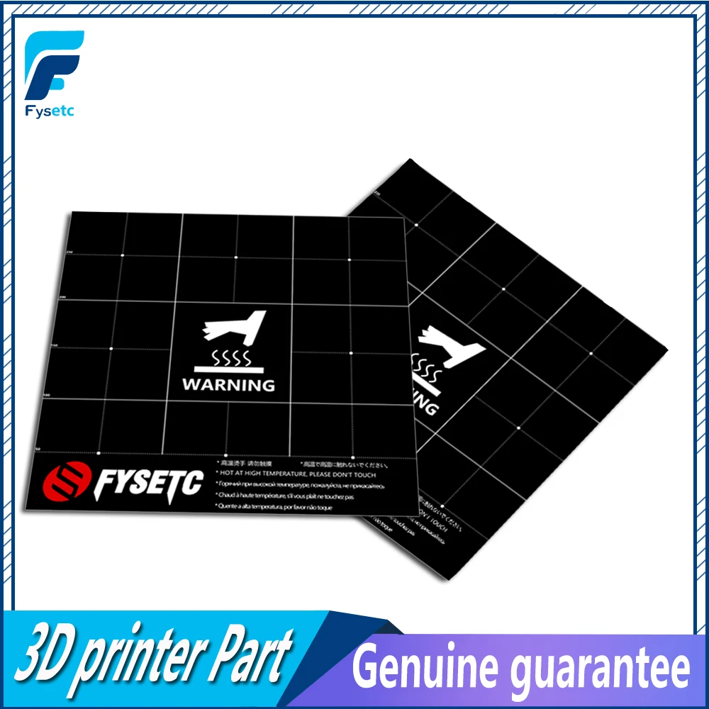 

3D Printer Heat Hot Bed Sticker Coordinate Printed 300x300mm Surface Build Sheet Plate For Creality CR-10S Lulzbot Taz6