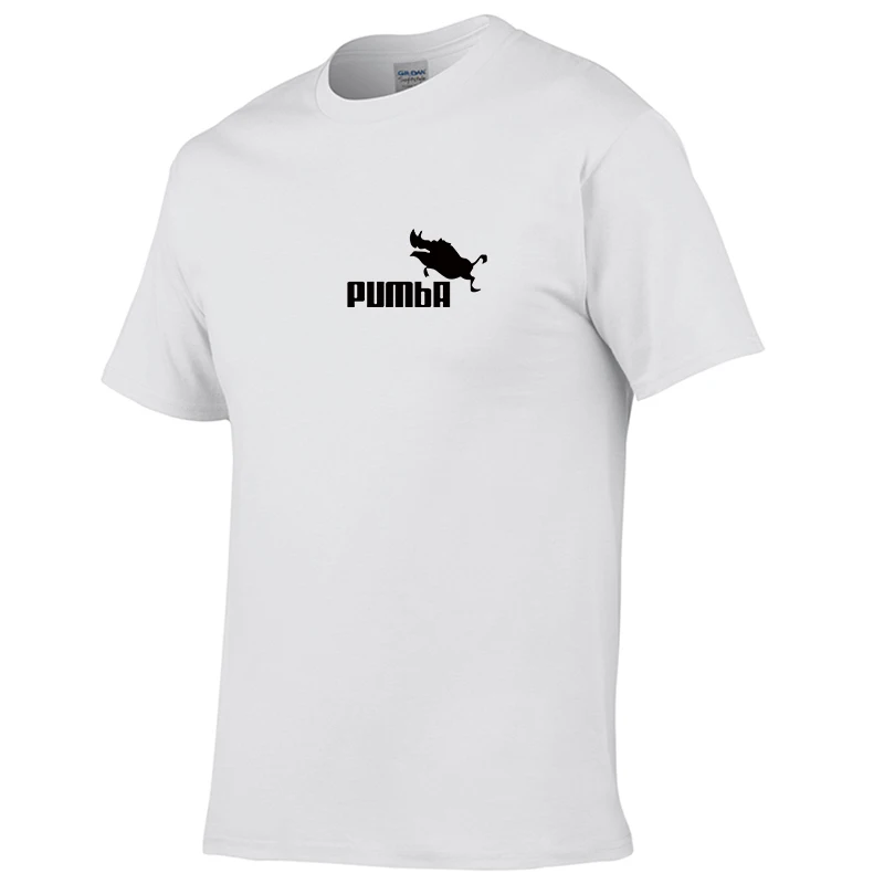 2019 новая брендовая модная футболка homum Pumba печать мужская с коротким рукавом 100%