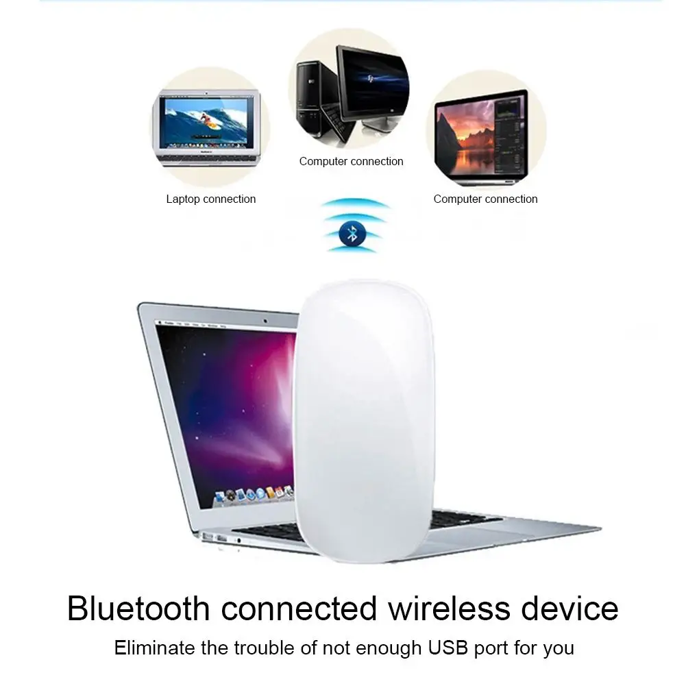 

2.4GHZ 600dpi/1200dpi Wireless/ Bluetooth Version Touch Type Mouse Desktop Computer Laptop Universal Mouse for Mac Windows