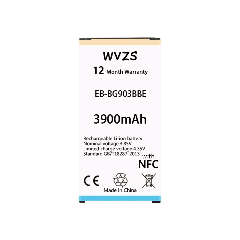 

wvzs 3900mAh battery EB-BG903BBE For Samsung Galaxy S5 NEO G903F G903W NFC