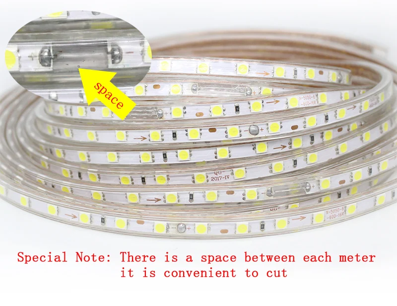 SMD 5050 AC 220 V Светодиодные ленты с переключателем Водонепроницаемый Светодиодные ленты света 220 V светодиодная лента 220в светодиодный лента для накладный ресниц, 3 м 5 м 10 м 15 м светодиодный лента