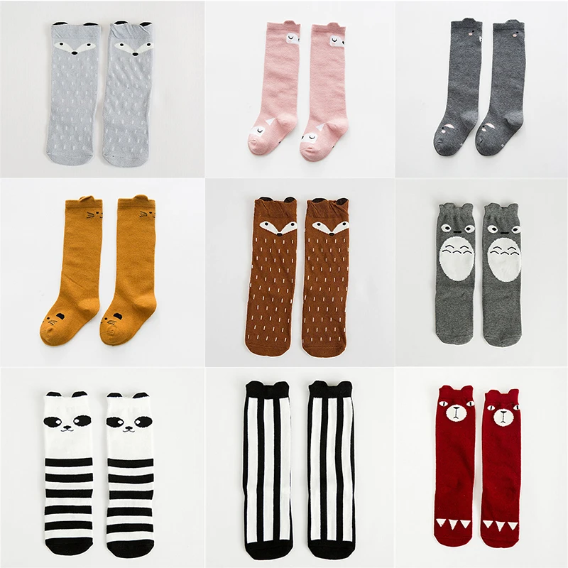 

1 Pieces / Lot Socks Baby Knit No-Slip for Girl Cotton Boy Infant Newborns Children Socks for Fox & Cat Baby Clothes From Toddle