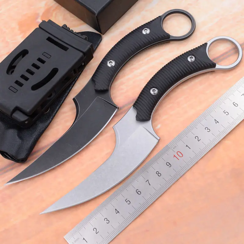 Лучший JUFULE OEM Bastinelli D2 Сталь G10 Ручка KYDEX оболочка тактический нож с неподвижным клинком выживания Охота Открытый EDC инструмент кухня Ножи