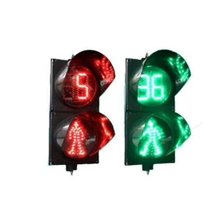  Red Standing Green Walking Man 200mm LED Pedestiran Traffic Light with Countdown Timer - 32815460228