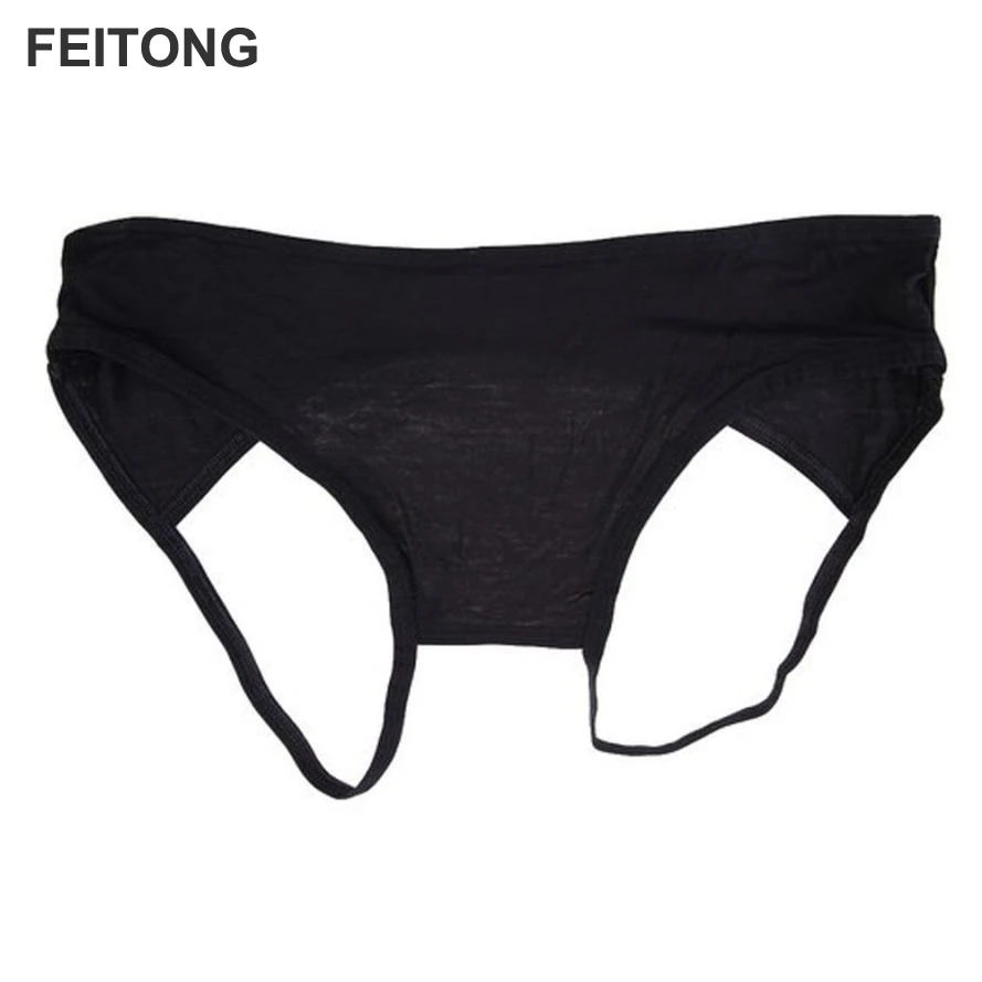 Feitong Women Sexy Lace Open Butt Backless Panties Thongs Lingerie 