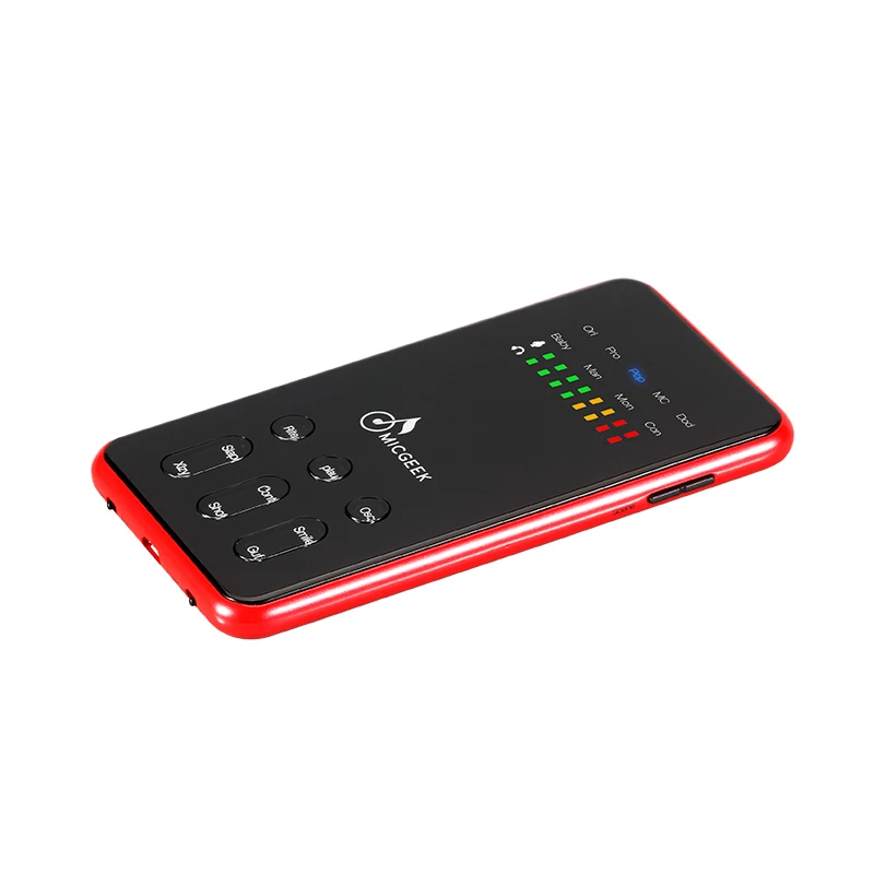 Новинка MICGEEK MI520 микрофон для караоке Мобильная звуковая карта мульти режимы DSP