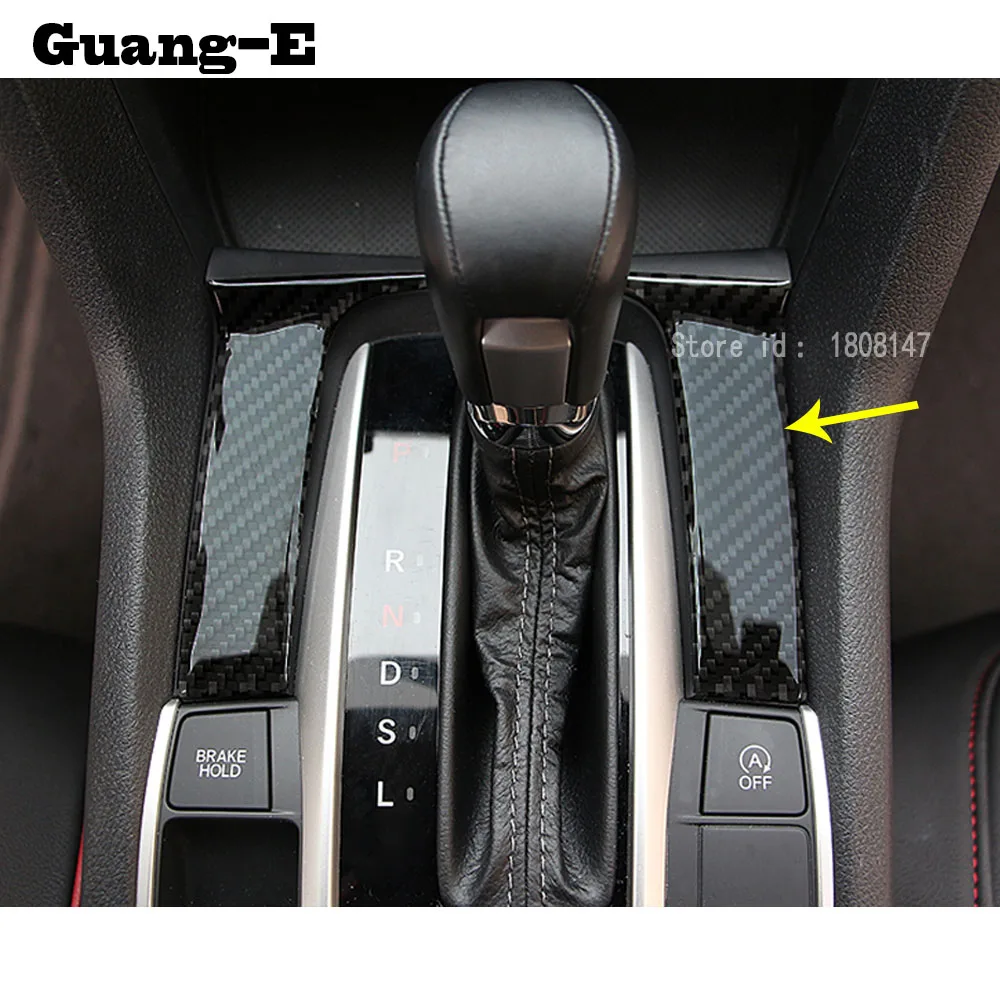 1pcs Silver Steel Gear Shift Box U Shape Frame Trim For Honda CIVIC 2016-2018
