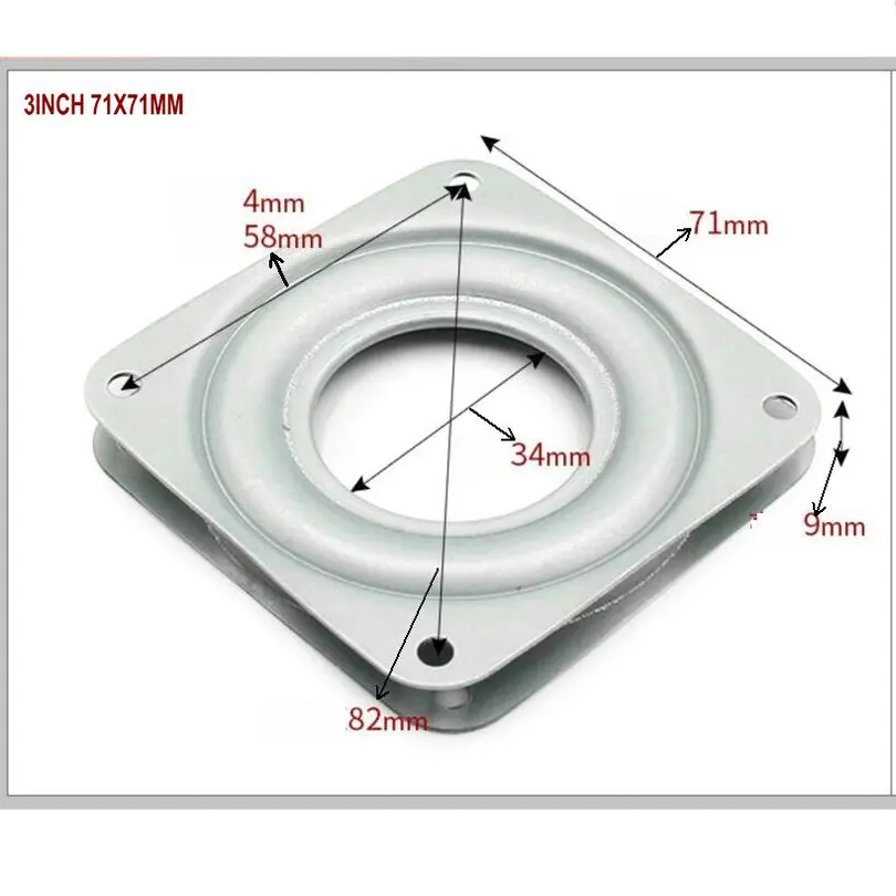 Fasmov 2 Pack 12 Inch Lazy Susan Turntable Bearings Heavy Duty Galvanized Rotating Swivel Ball Bearing Turning Round Metal Swivel Plate Turntable Ring Fasmov 2 Pack 12 Inch Lazy Susan Turntable Bearings Heavy Duty Galvanized Rotating Swivel Ball Bearing Turning Round Metal Swivel Plate Turntable Ring