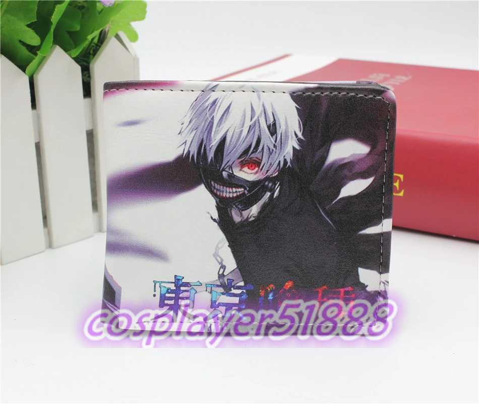 Japan font b anime b font Tokyo Ghoul wallets mask font b cosplay b font Bifold