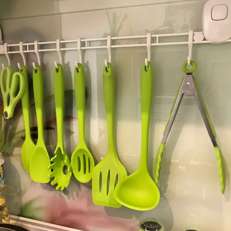 10 Pcs Kitchenware Silicone Heat Resistant Kitchen Cooking Utensils Non-Stick Baking Tool Cooking Tool Sets 10 Pcs Kitchenware Silicone Heat Resistant Kitchen Cooking Utensils Non-Stick Baking Tool Cooking Tool Sets