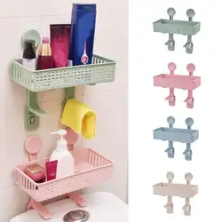 4 цвета Ванная комната Туалет присоске настенный шампунь стеллаж для хранения держатель Организатор гостиная поставки Прямая доставка