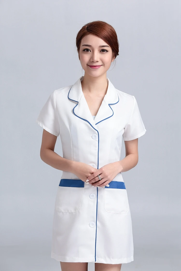 Дизайн женское медицинское пальто одежда белая униформа медсестры Больничная одежда доктора