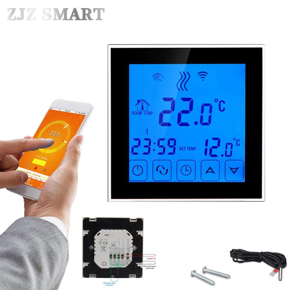 Wifi Programmable APP intelligent Water Heating Thermostat Programmable Temperature Controller